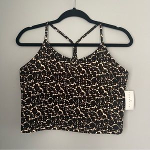 New Cheetah Print Tank Top Athletic Built In Bra Core10